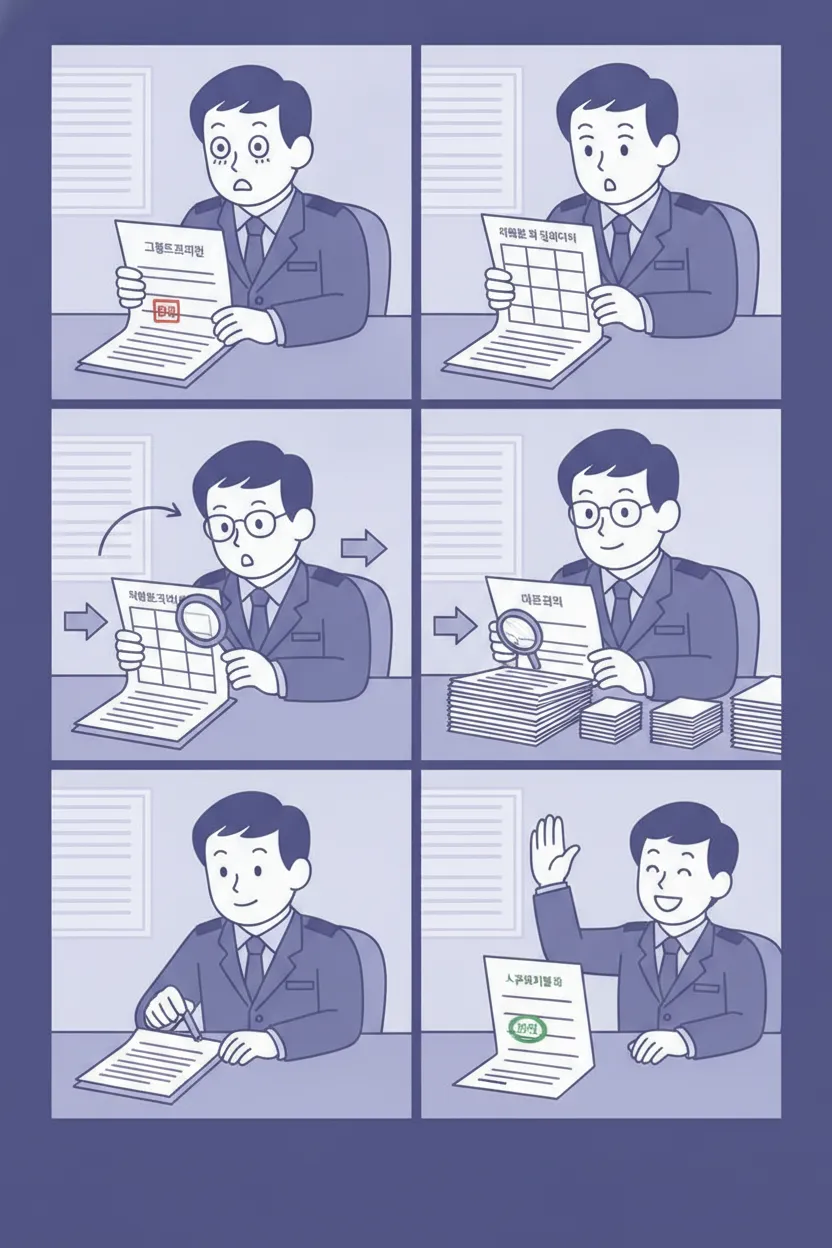 디버깅·오류 해결 4컷 설명 웹툰