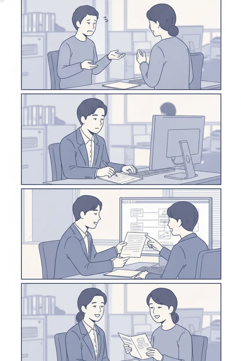 헤르메스 엔지니어링 4컷 설명 웹툰