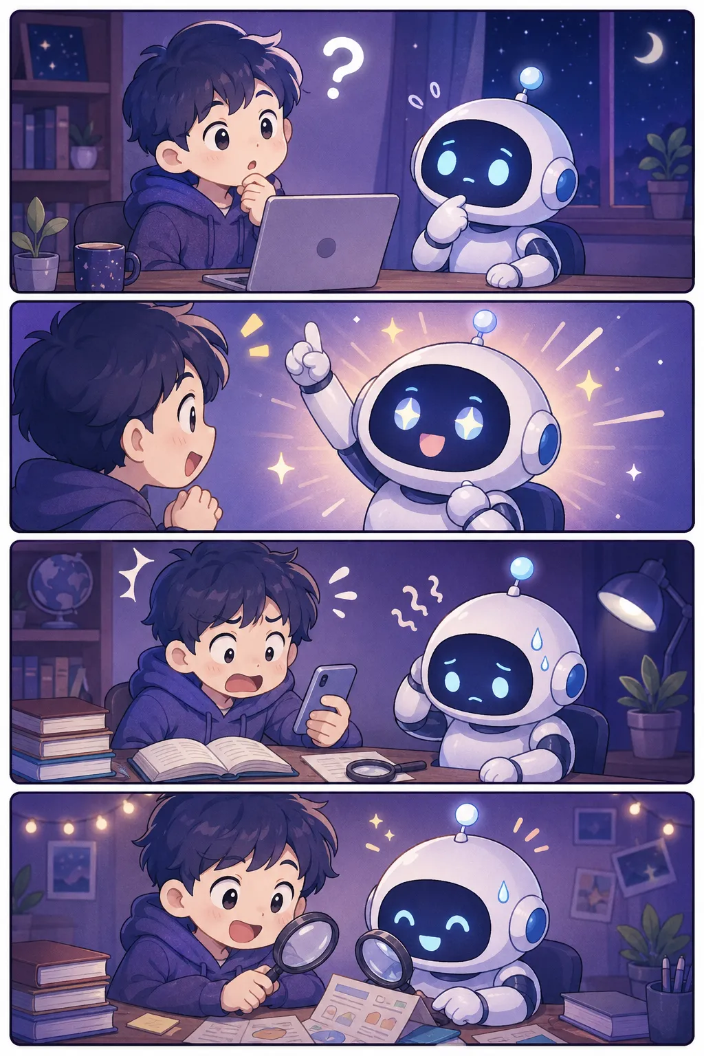 할루시네이션 4컷 웹툰