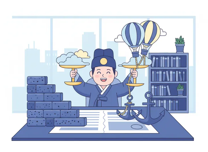 사실 서술과 '비전·전망'은 다른 규칙을 적용하라 설명 삽화