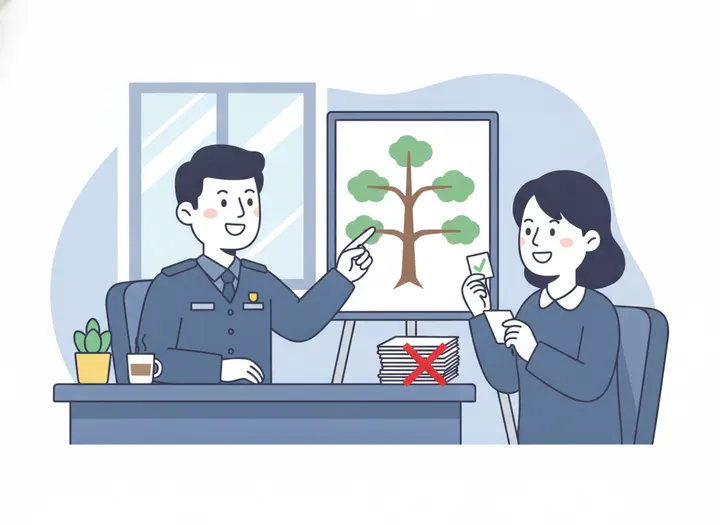 초안 전에 '개요부터' 확인받아라 설명 삽화