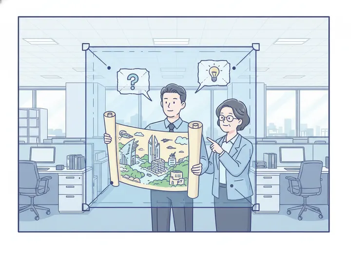 단, 비전·전망은 '전제를 단 조건부'로만 창의를 허용한다 설명 삽화
